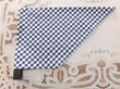三角巾・５３㎝～／紺・紺チェック