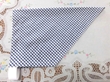 三角巾53ｃｍ～／紺チェック